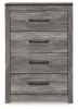Ashley Furniture B1290-44 Bronyan - Four Drawer Chest - Dark Gray