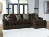 Ashley Furniture 98104S2 Ashley Furniture 98104S2 Midnight-Madness - 2-Piece Sectional Sofa With RAF Corner Chaise - Chocolate