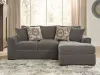 Ashley Furniture PC86205S3 Ashley Furniture PC86205S3 Larson Levee - 2-Piece Sectional Sofa With RAF Corner Chaise - Espresso
