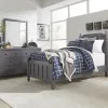 Liberty Furniture 423-YBR-TPBDM Cottage View - 3 Piece Bedroom Set (Twin Panel Bed, Dresser & Mirror) - Dark Gray