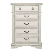 Liberty Furniture 520-BR-CPBDMCN Liberty Furniture 520-BR-CPBDMCN Abbey Park - 5 Piece Bedroom Set (California King Panel Bed, Dresser & Mirror, Chest, Nightstand) - Antique White