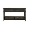 Liberty Furniture 792-OT1030 Mill Creek - 2 Drawer Sofa Table - Peppercorn