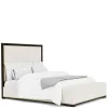 Riverside Furniture 27180-27181-27172 Lydia - King Upholstered Bed - White