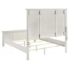 CoasterEssence 201301Q Sandy Beach - Wood Queen Panel Bed - Cream White