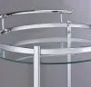 CoasterEveryday 181367 Chrissy - Round Glass Shelf Metal Bar Cart - Chrome