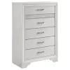 CoasterEveryday 205115 Miranda - 5-Drawer Bedroom Chest - White