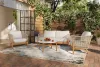 New Classic 60-823-4P New Classic 60-823-4P Solstice - 4 Piece Set Loveseat & 2 Chairs & Coffee Table - Beige