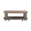 Liberty Furniture 754-OT1011 Harlow - Oval Cocktail Table - Sandstone & Satin Nickel