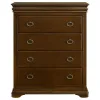 Coaster Fine Furniture 205305 Garland - 4-Drawer Bedroom Chest Of Drawers - Brown Cherry