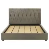 Coaster Fine Furniture 315975KE Delsea - Upholstered Eastern King Platform Bed - Light Brown