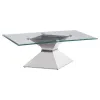Coaster Fine Furniture 710208-S3 Jenny - 3 Piece Rectangular Coffee And End Table Set - Chrome