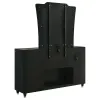 Coaster Fine Furniture 223163FBM Lorient - 8-Drawer LED Flame Box Dresser And Mirror - Black