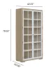 Pulaski Furniture P021776 Pulaski Accents - 5-Shelf Glass Door Bookcase - Natural Wood Finish