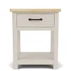 Riverside Furniture 79468 Glenndale - One Drawer Nightstand - Aged White / Wheat
