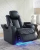 Ashley Furniture 3660313 Ashley Furniture 3660313 Fyne-Dyme - Power Recliner/Adj Headrest - Sapphire