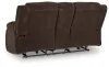 Ashley Furniture PC2140696 Free Wake - Double Relcining Power Loveseat With Console - Chocolate