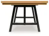 Ashley Furniture D841-55 Galliden - Rectangular Dining Room Extension Table - Black / Brown