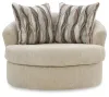 Ashley Furniture PC6960544 Lofwood - Swivel Accent Chair - Oatmeal