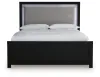 Ashley Furniture PCB1115B6 Ashley Furniture PCB1115B6 Maeling - Queen Upholstered Panel Bed - Black