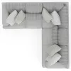 Jackson Furniture Industries 3303/72/46-18 Jackson Furniture Industries 3303/72/46-18 Logan - 2 Piece Upholstered Sectional With Comfort Coil Seating And 8 Accent Pillows Included - Moonstruck