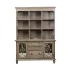 Liberty Furniture 412-HOJ-3DS Simply Elegant - 3 Piece Home Office Set (Desk & Hutch Set) - Heathered Taupe