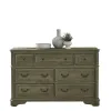 Liberty Furniture 244N-BR31 Liberty Furniture 244N-BR31 Magnolia Manor - 7 Drawer Dresser - Weathered Bisque
