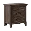 Liberty Furniture 297-BR61 Paradise Valley - Nightstand With Charging Station - Saddle Brown