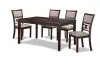 New Classic D1701-160-CHY New Classic D1701-160-CHY Gia - 5 Piece Dining Set (Table & 4 Chairs) - Cherry