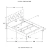 CoasterEveryday 224401KE Kendall - Upholstered Eastern King Panel Bed - White