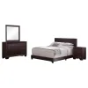 CoasterEveryday 300762Q-S4 Dorian - 4 Piece Queen Bedroom Set - Dark Cocoa