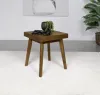 Coaster Fine Furniture 707797 Westerly - Square Wood Side End Table - Walnut Brown