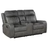 Coaster Fine Furniture 603192 Raelynn - Upholstered Track Arm Motion Loveseat - Gray