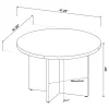 CoasterEveryday 183021 Jamestown - Round Composite Wood Dining Table - Mango