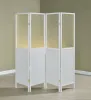 Coaster Fine Furniture 960122 Mattison - 4-Panel Room Divider Folding Shoji Screen - White