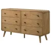 Coaster Fine Furniture 225093 Robyn - 6-Drawer Bedroom Dresser - Light Ash