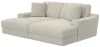 Jackson Furniture Industries 3445/15/16-11 Cozy - 2 Piece Double Wide Chaise With USB Charging Ports - Pearl