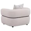 Coaster Fine Furniture 508963 Jeanette - Fabric Upholstered Round Arm Accent Chair - Beige