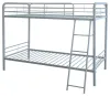 Coaster Fine Furniture 460334SVR Carson - Metal Twin Over Twin Bunk Bed - Glossy Silver