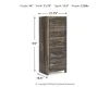 Ashley Furniture B211-11 Drystan - Narrow Chest - Brown / Beige