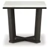 Ashley Furniture T770-2 Fostead - Square End Table - White / Espresso
