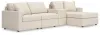 Ashley Furniture 92103S40 Ashley Furniture 92103S40 Modmax - 4-Piece Sectional With Raf Corner Chaise And Storage Console - Oyster