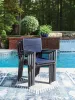 Ashley Furniture PCP326-601A Rocky Creek - Sling Arm Chair (Set of 4) - Blue / Gray