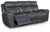 Ashley Furniture PCU1210015 Bexhurst - Power Reclining Sofa With Adjustable Headrest - Admiral