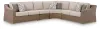Ashley Furniture PCP790P2 Ashley Furniture PCP790P2 Laguna Heights - 4-Piece Outdoor Sectional - Beige