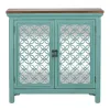 Liberty Furniture 2011-AC3836 Liberty Furniture 2011-AC3836 Kensington - 2 Door Accent Cabinet - Turquoise / Worn Wood Tone