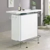 CoasterEveryday 182632 Acosta - Freestanding Home Bar Wine Cabinet - White High Gloss