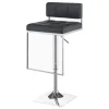 CoasterEssence 100195 Alameda - Adjustable Bar Stool - Chrome And Gray