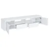 Coaster Fine Furniture 704262 Jude - 2 Door Engineered Wood TV Stand - High Gloss White