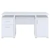 CoasterEveryday 800108 Tracy - 2-Drawer Office Computer Desk - White