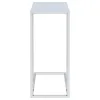 CoasterEveryday 900250 Stella - Glass Top C-Shaped Sofa Side Table - Chrome